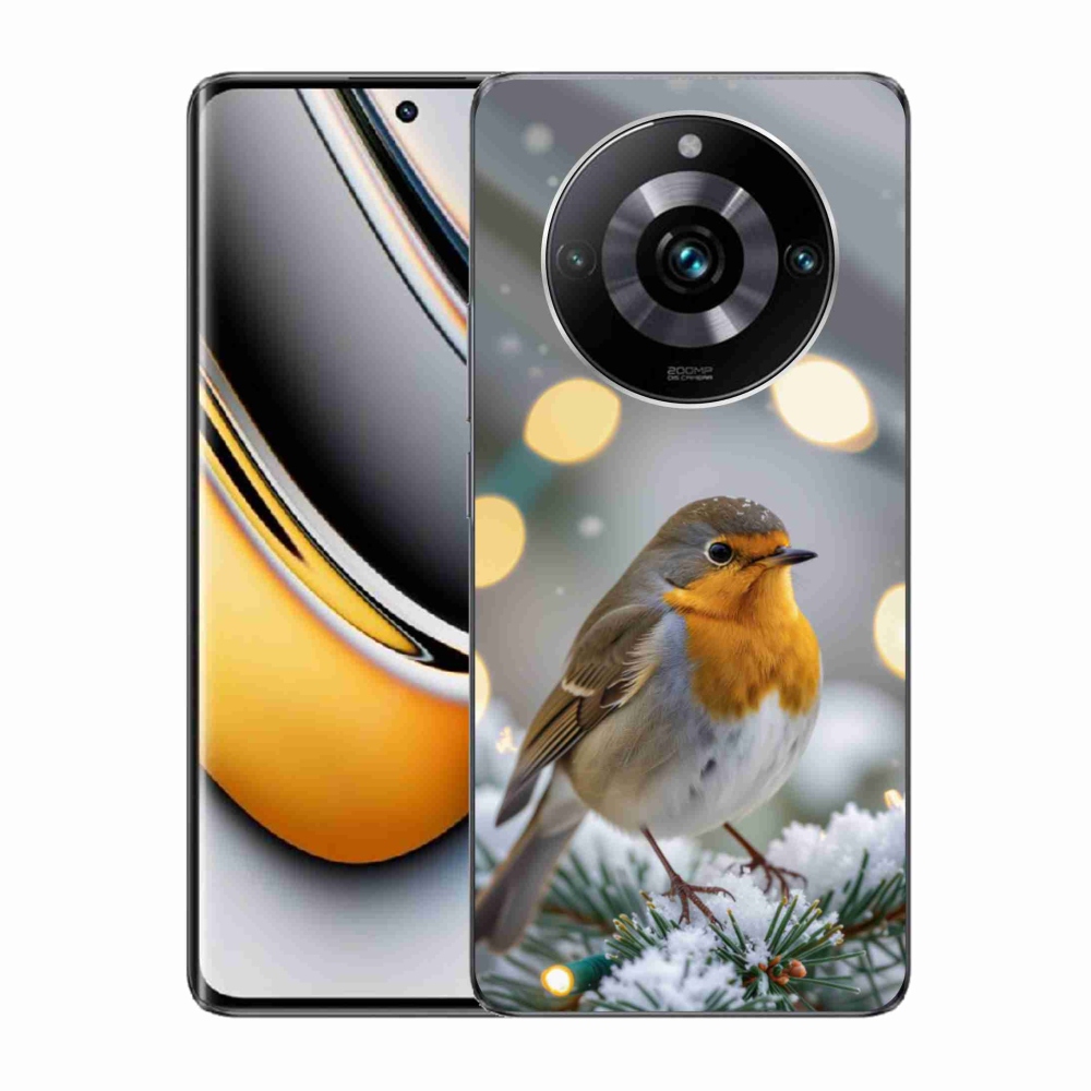 Gelový kryt mmCase na Realme 11 Pro 5G/11 Pro+ 5G - červenka v zimě