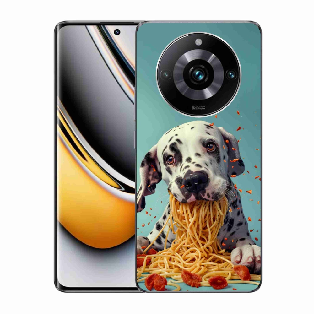 Gelový kryt mmCase na Realme 11 Pro 5G/11 Pro+ 5G - dalmatin a špagety