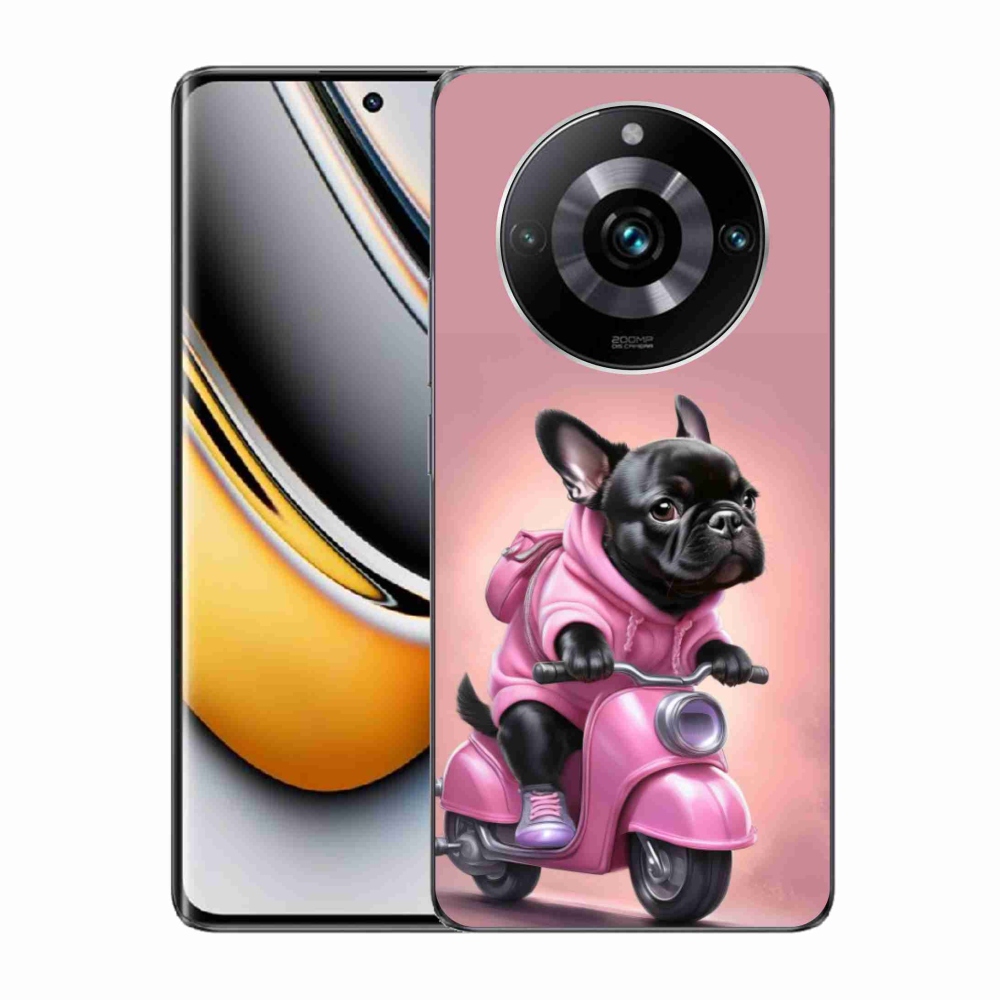 Gelový kryt mmCase na Realme 11 Pro 5G/11 Pro+ 5G - francouzský buldoček na skútru