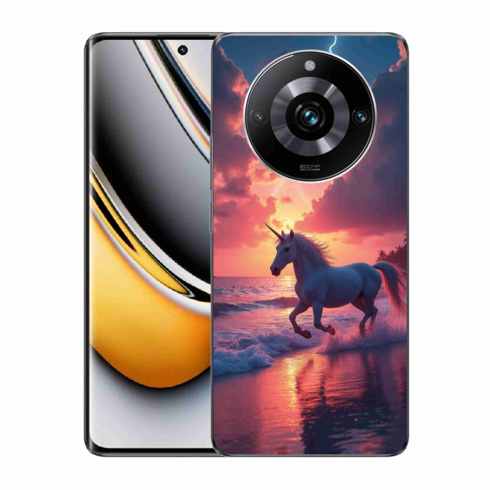 Gelový kryt mmCase na Realme 11 Pro 5G/11 Pro+ 5G - jednorožec na pláži