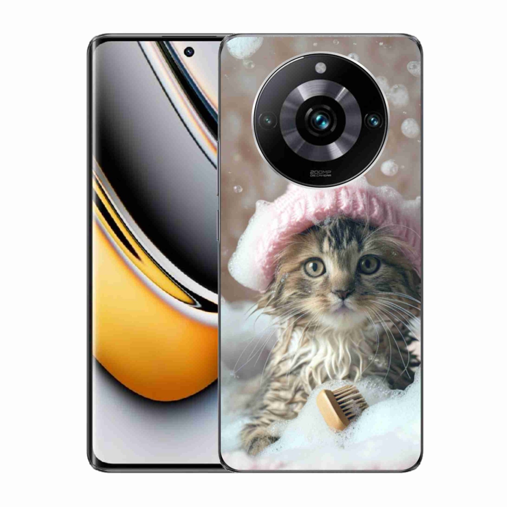 Gelový kryt mmCase na Realme 11 Pro 5G/11 Pro+ 5G - kotě a koupel