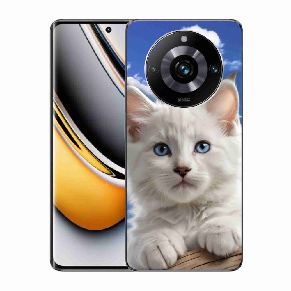 Gelový kryt mmCase na Realme 11 Pro 5G/11 Pro+ 5G - kotě a oblaka