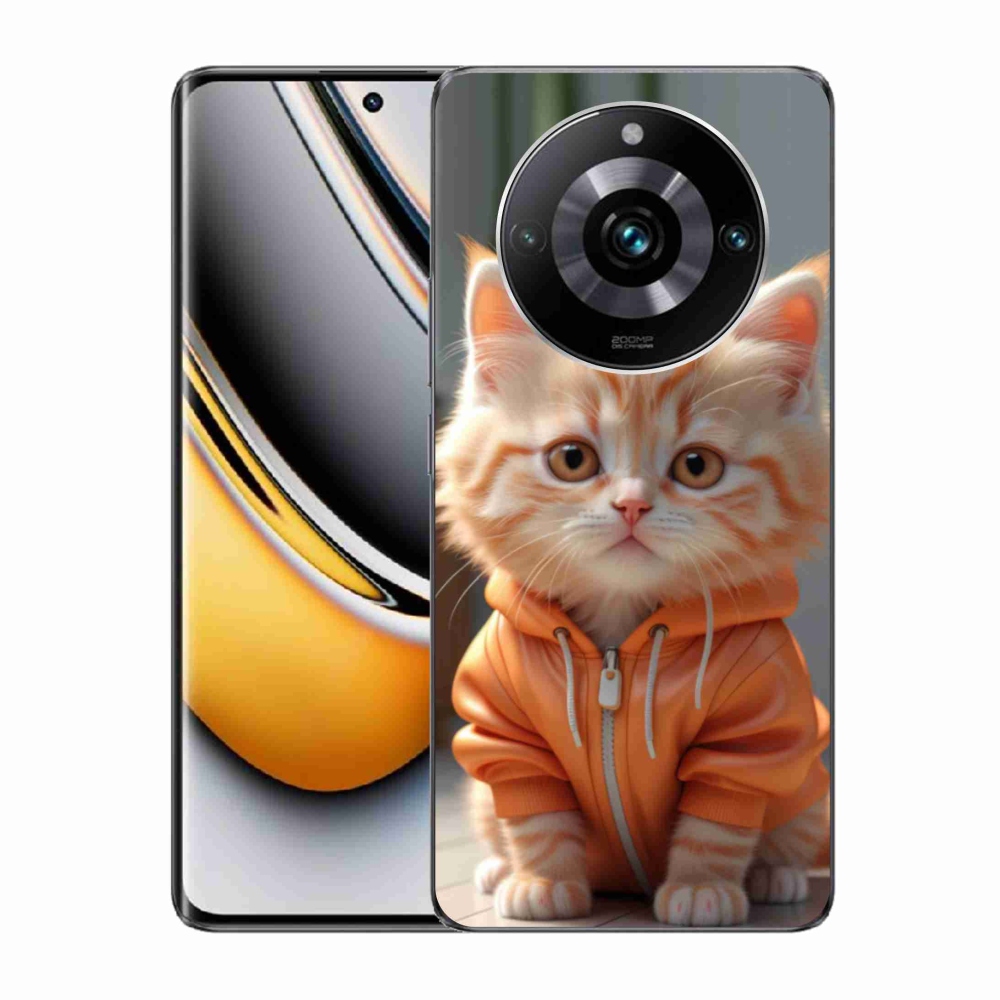 Gelový kryt mmCase na Realme 11 Pro 5G/11 Pro+ 5G - kotě v mikině