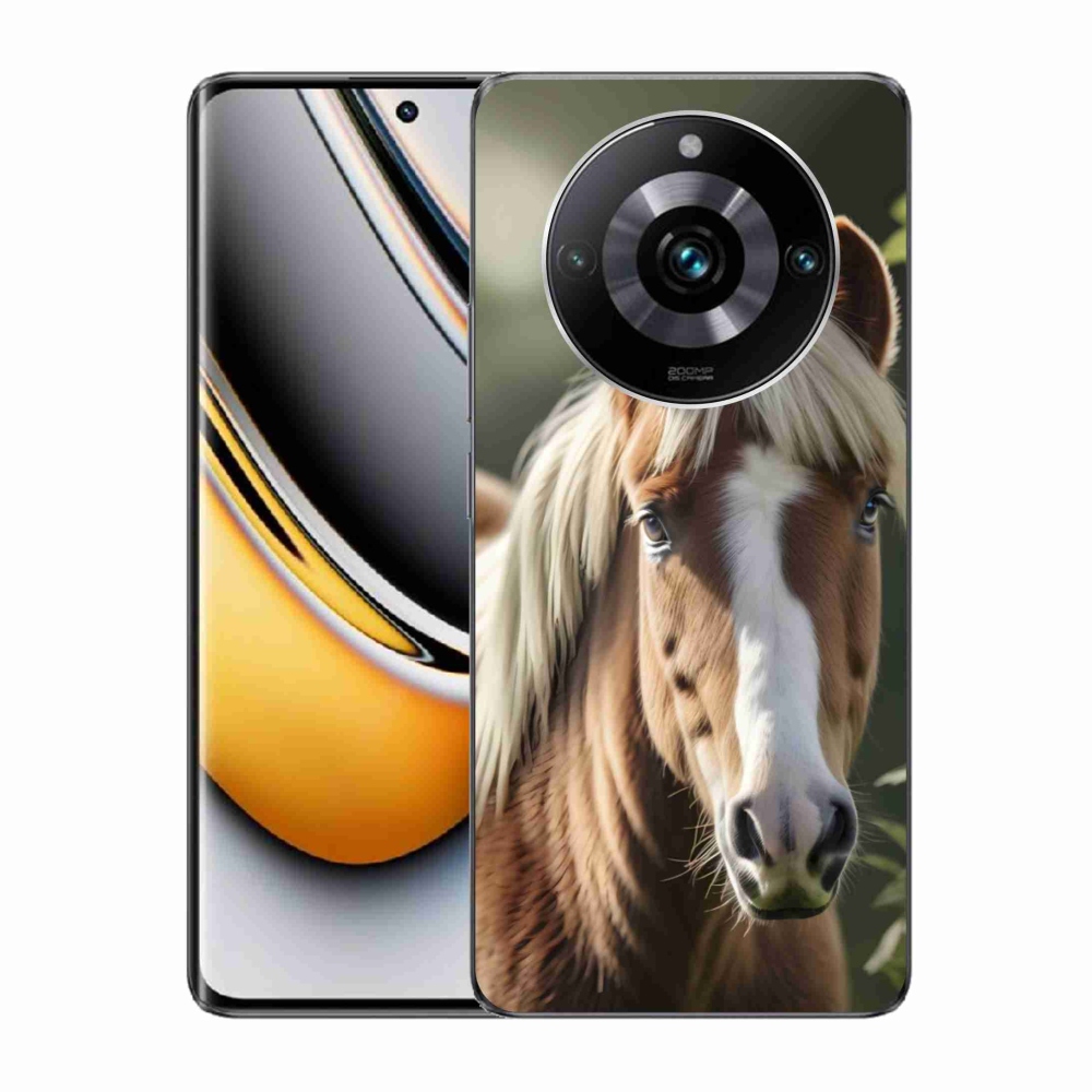 Gelový kryt mmCase na Realme 11 Pro 5G/11 Pro+ 5G - kůň se světlou hřívou