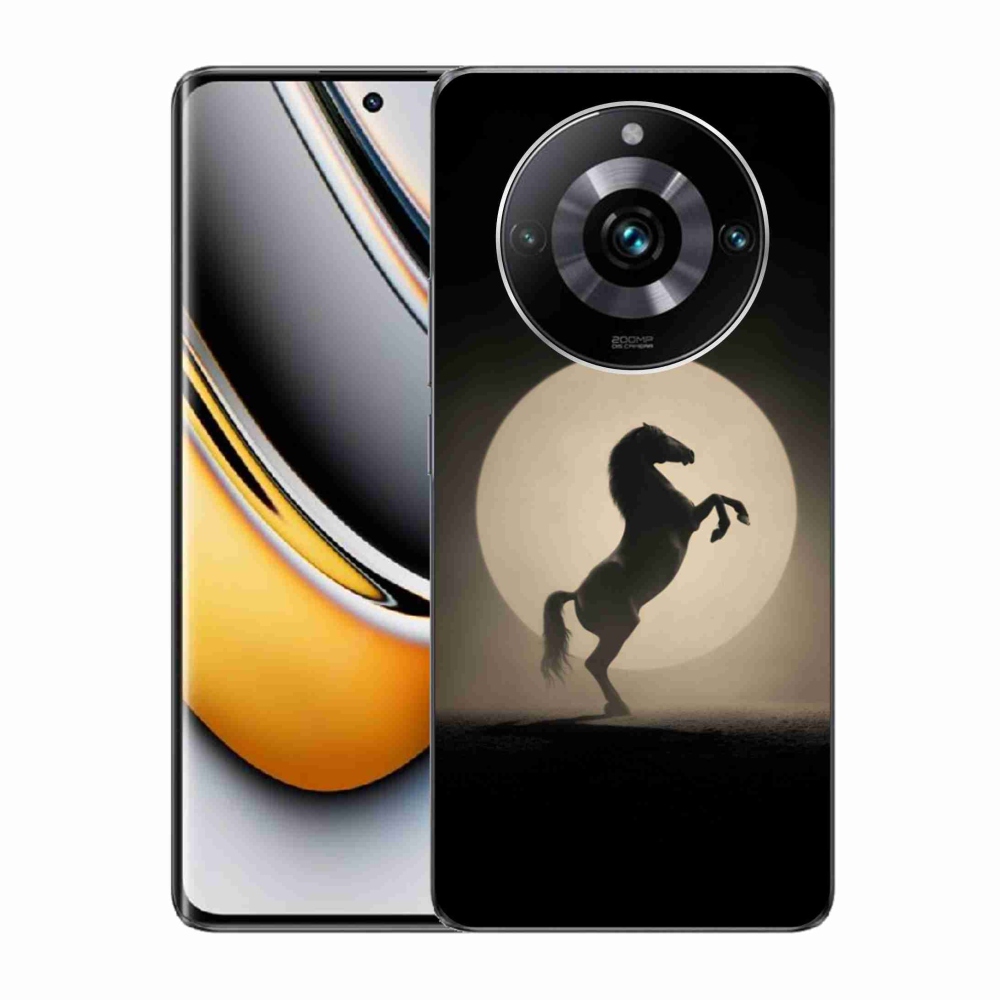 Gelový kryt mmCase na Realme 11 Pro 5G/11 Pro+ 5G - kůň v siluetě
