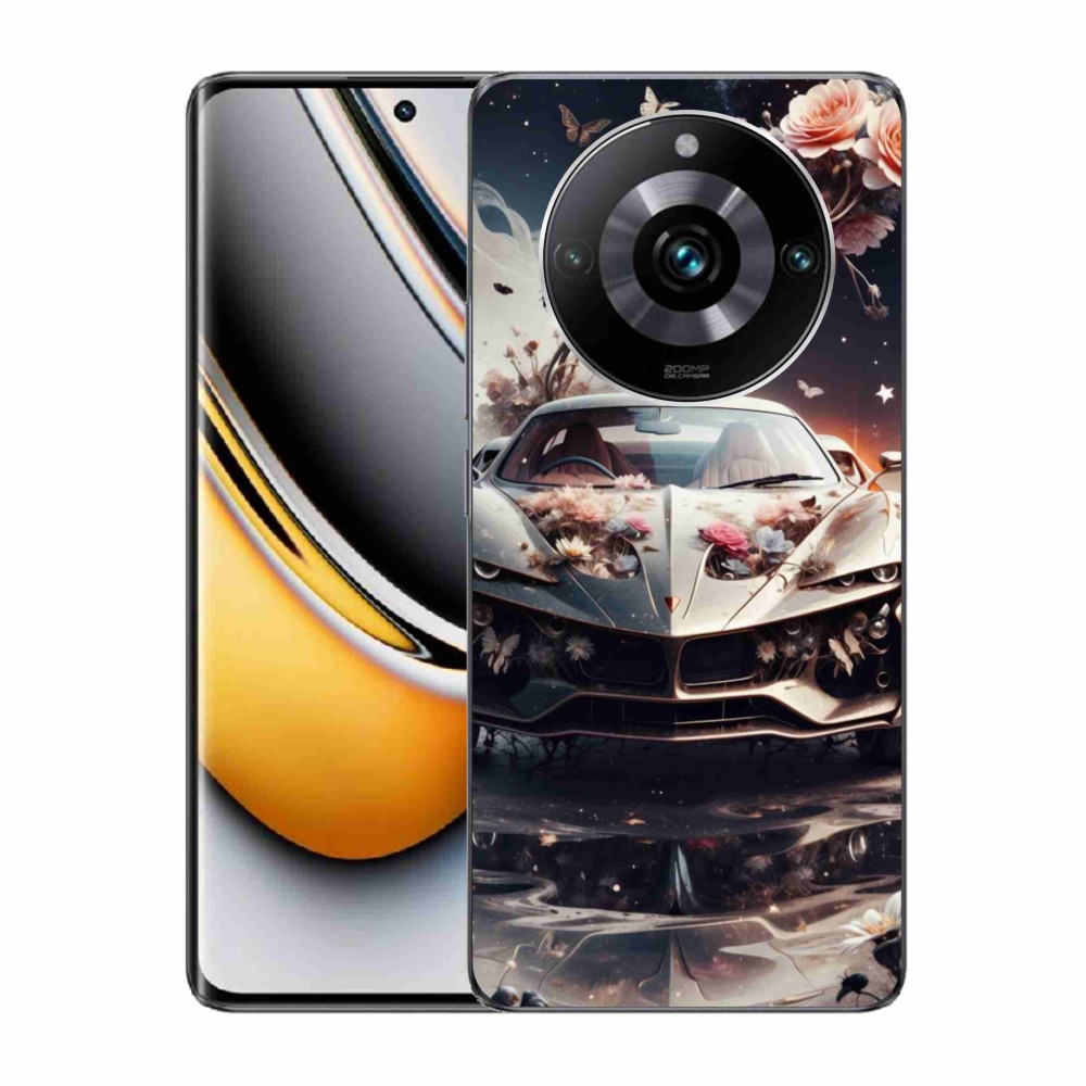 Gelový kryt mmCase na Realme 11 Pro 5G/11 Pro+ 5G - květinový sportovní vůz