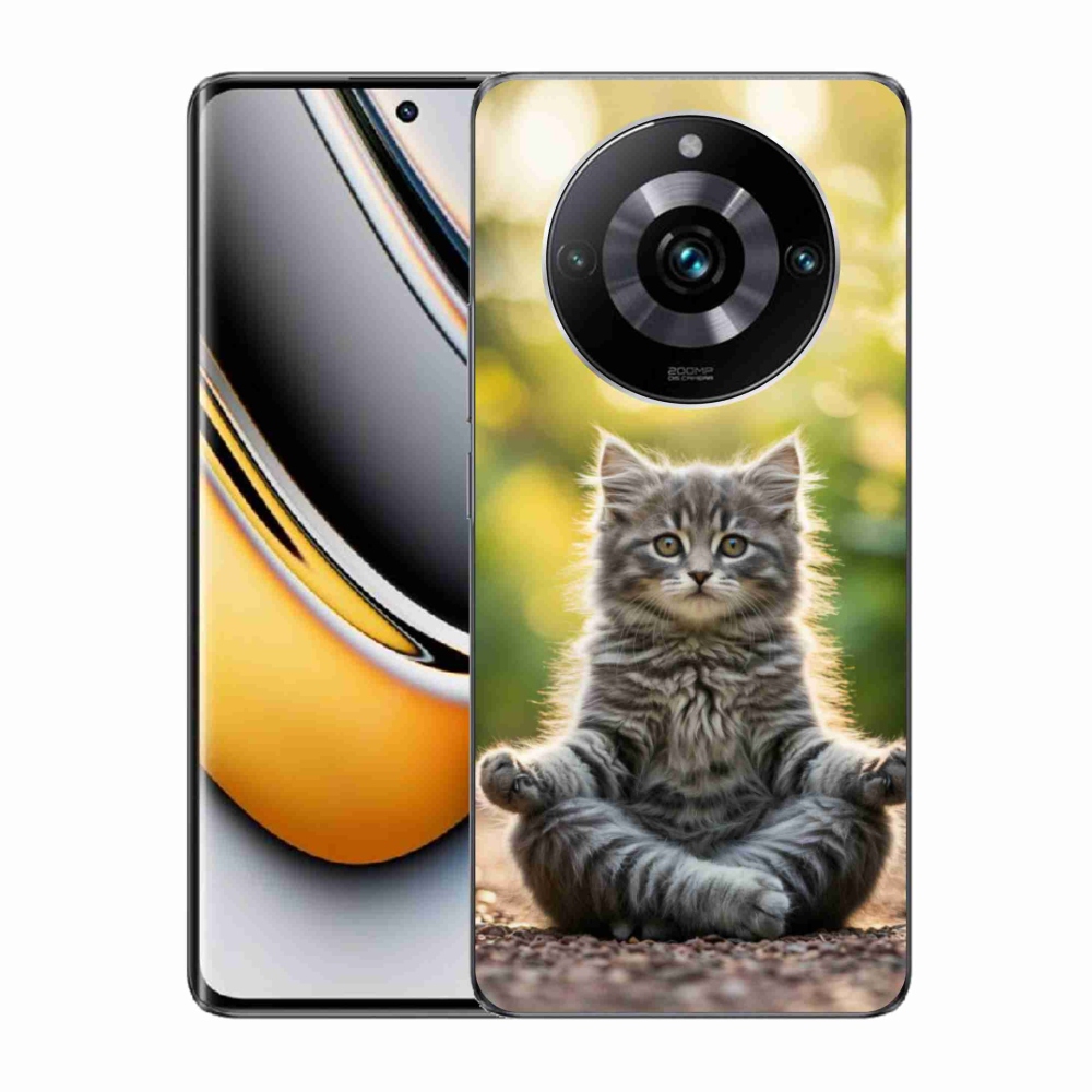 Gelový kryt mmCase na Realme 11 Pro 5G/11 Pro+ 5G - meditující kotě