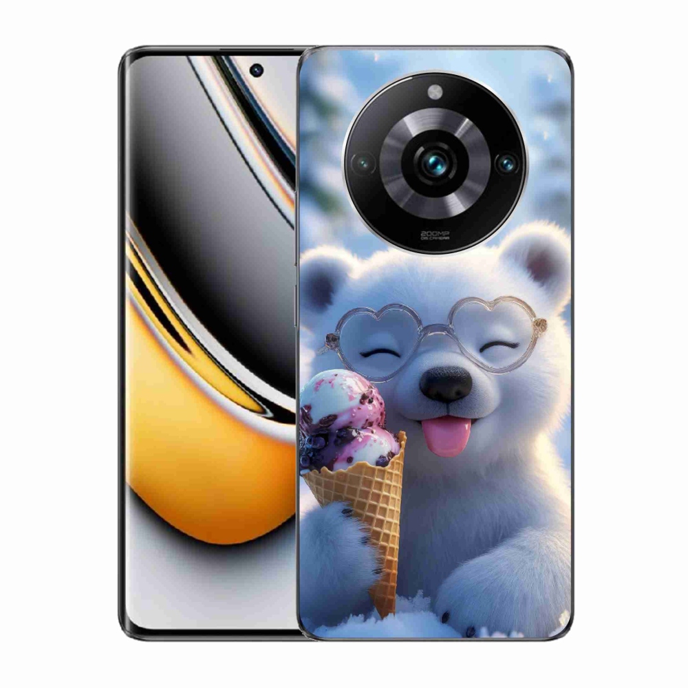 Gelový kryt mmCase na Realme 11 Pro 5G/11 Pro+ 5G - medvídek se zmrzlinou