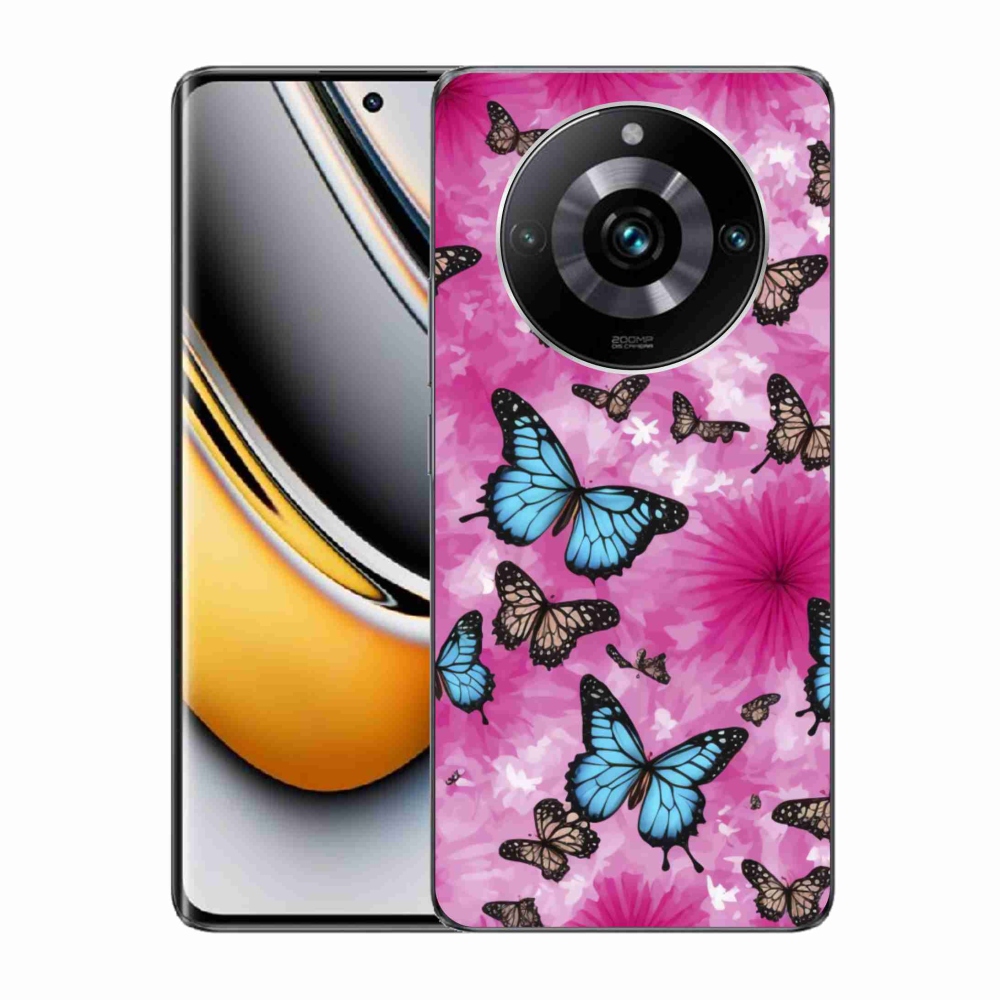 Gelový kryt mmCase na Realme 11 Pro 5G/11 Pro+ 5G - motýlí zahrada