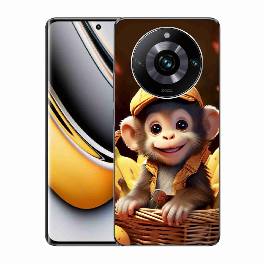 Gelový kryt mmCase na Realme 11 Pro 5G/11 Pro+ 5G - opice v košíku