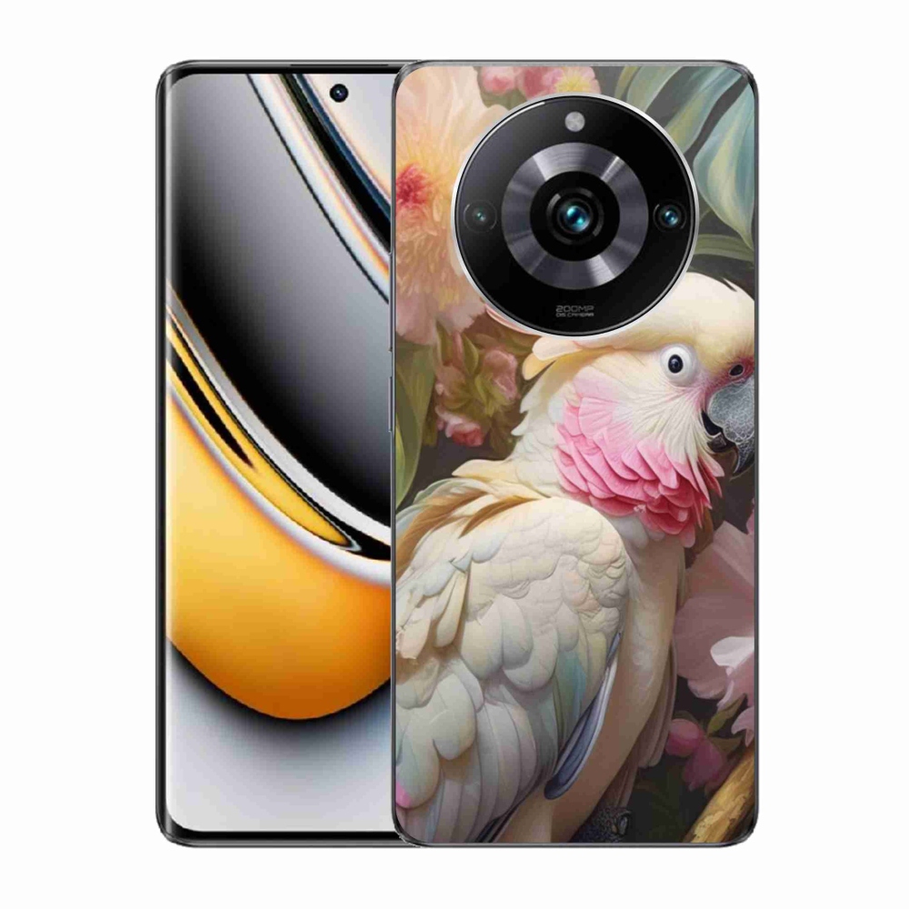 Gelový kryt mmCase na Realme 11 Pro 5G/11 Pro+ 5G - papoušek kakadu růžový 2