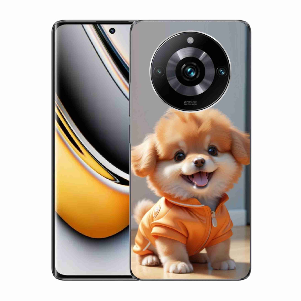 Gelový kryt mmCase na Realme 11 Pro 5G/11 Pro+ 5G - roztomilý pomeranian v mikině
