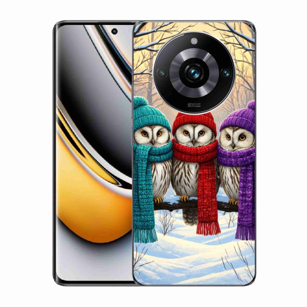 Gelový kryt mmCase na Realme 11 Pro 5G/11 Pro+ 5G - soví přátelé