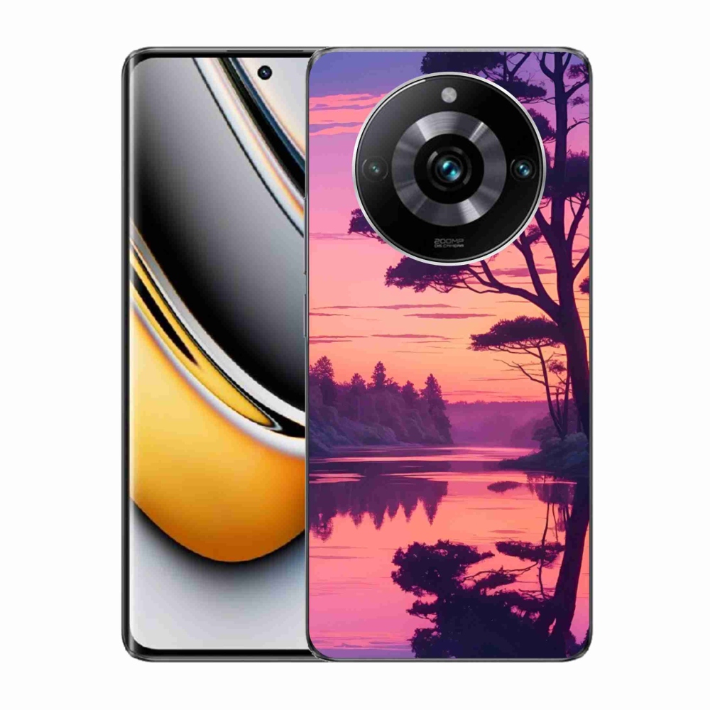 Gelový kryt mmCase na Realme 11 Pro 5G/11 Pro+ 5G - západ slunce nad jezerem