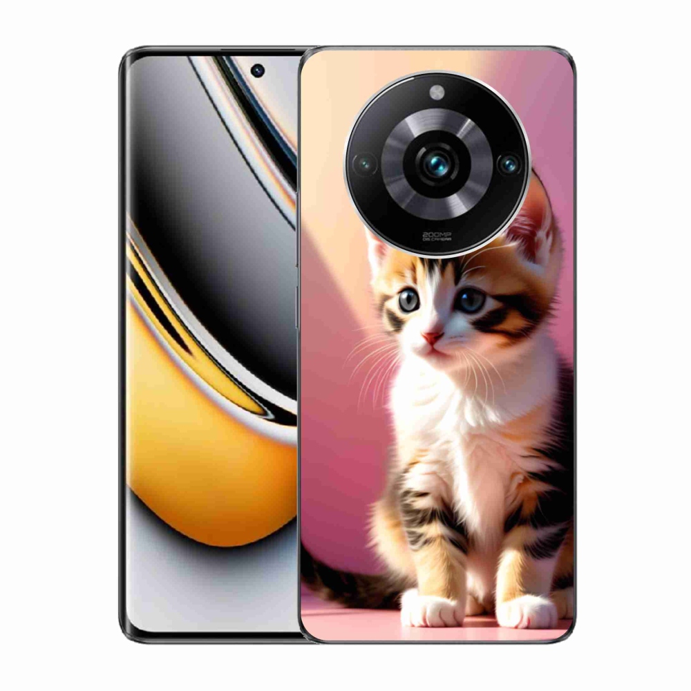 Gelový kryt mmCase na Realme 11 Pro 5G/11 Pro+ 5G - zvědavé kotě 2