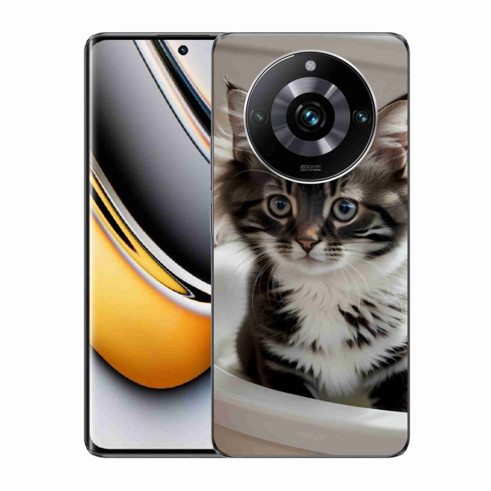 Gelový kryt mmCase na Realme 11 Pro 5G/11 Pro+ 5G - zvědavé kotě