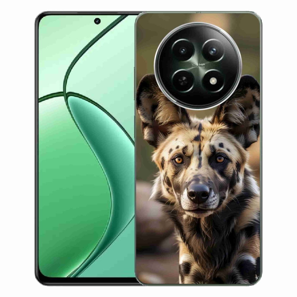 Gelový kryt mmCase na Realme 12 5G/12x 5G - africký divoký pes