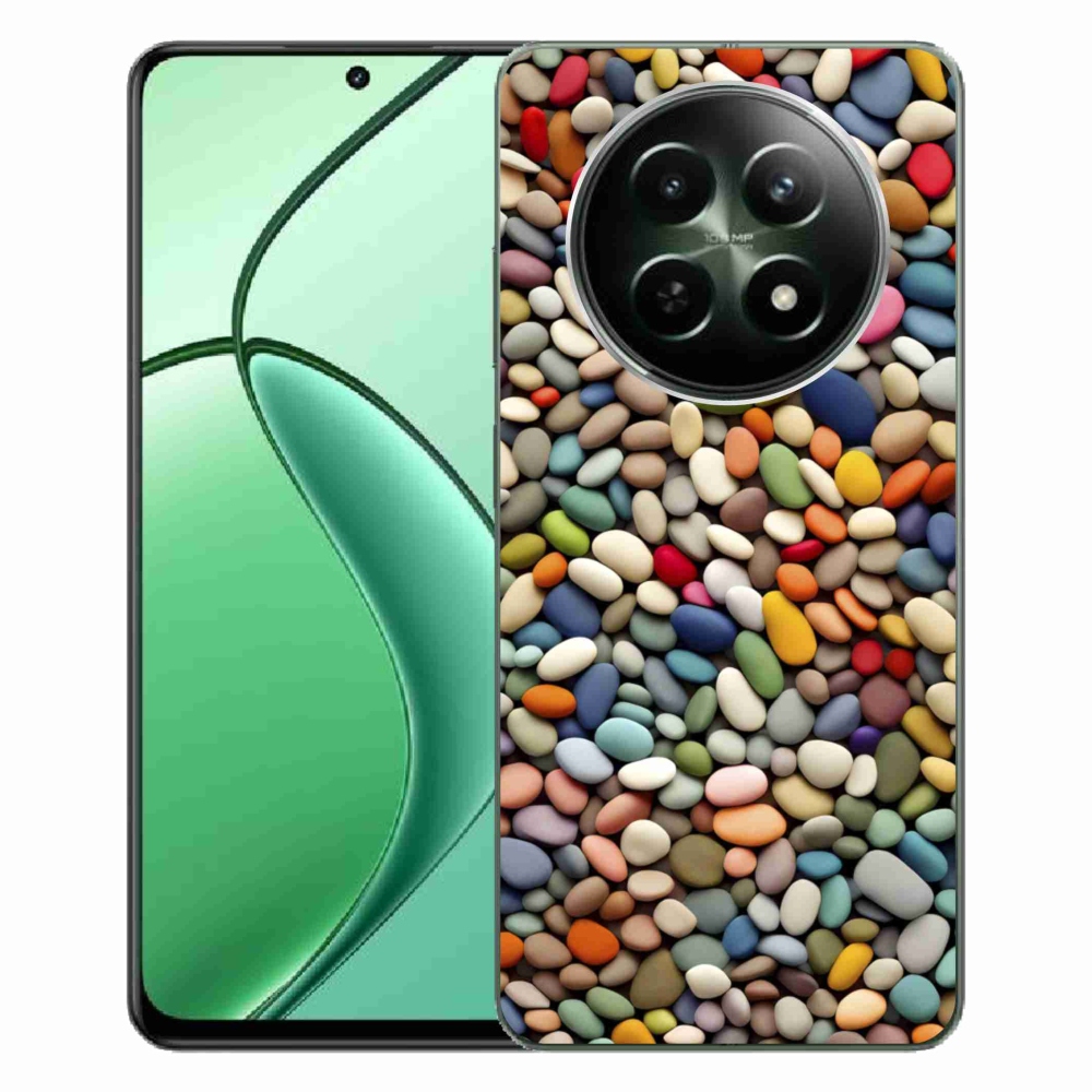 Gelový kryt mmCase na Realme 12 5G/12x 5G - barevné kamínky 2
