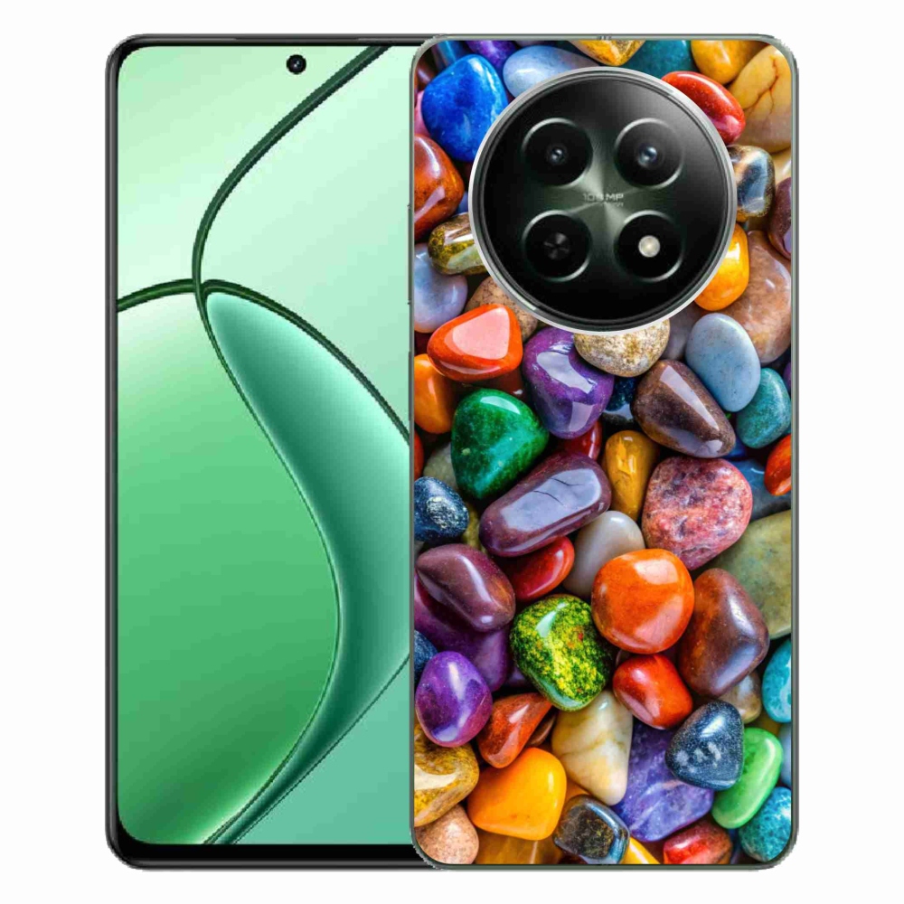 Gelový kryt mmCase na Realme 12 5G/12x 5G - barevné kamínky