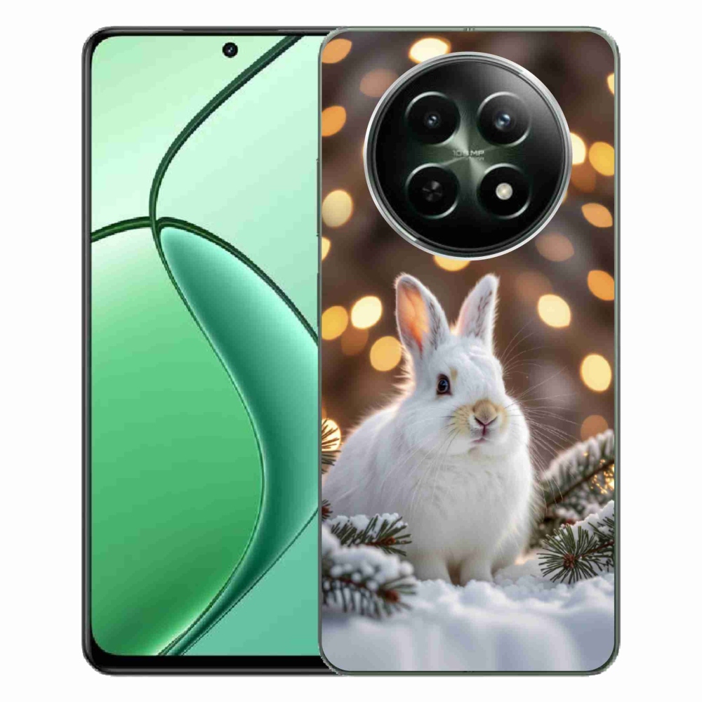 Gelový kryt mmCase na Realme 12 5G/12x 5G - bílý zajíc