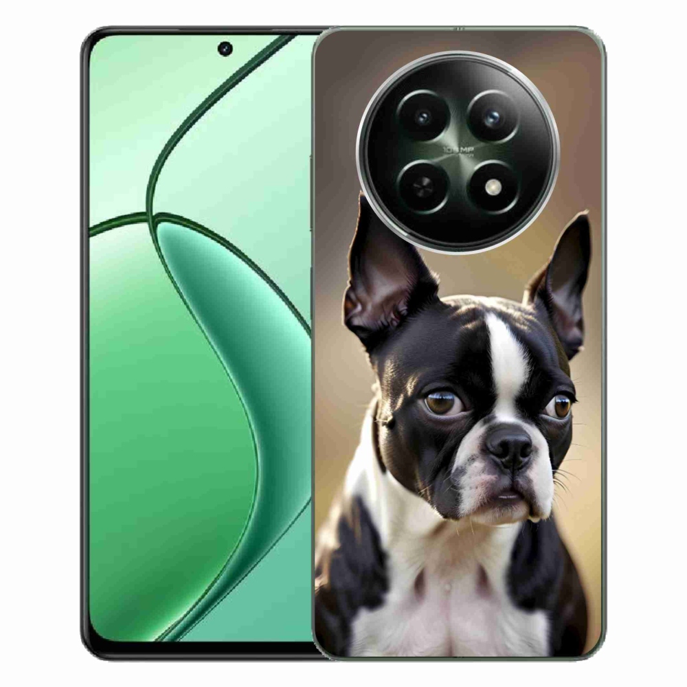Gelový kryt mmCase na Realme 12 5G/12x 5G - bostonský teriér