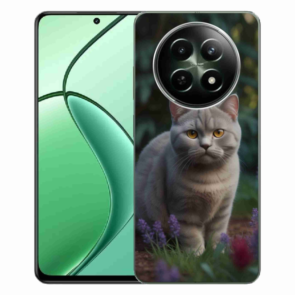 Gelový kryt mmCase na Realme 12 5G/12x 5G - britská kočka