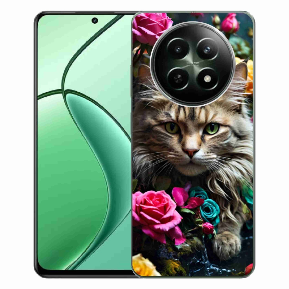 Gelový kryt mmCase na Realme 12 5G/12x 5G - kočíčí pohled 2
