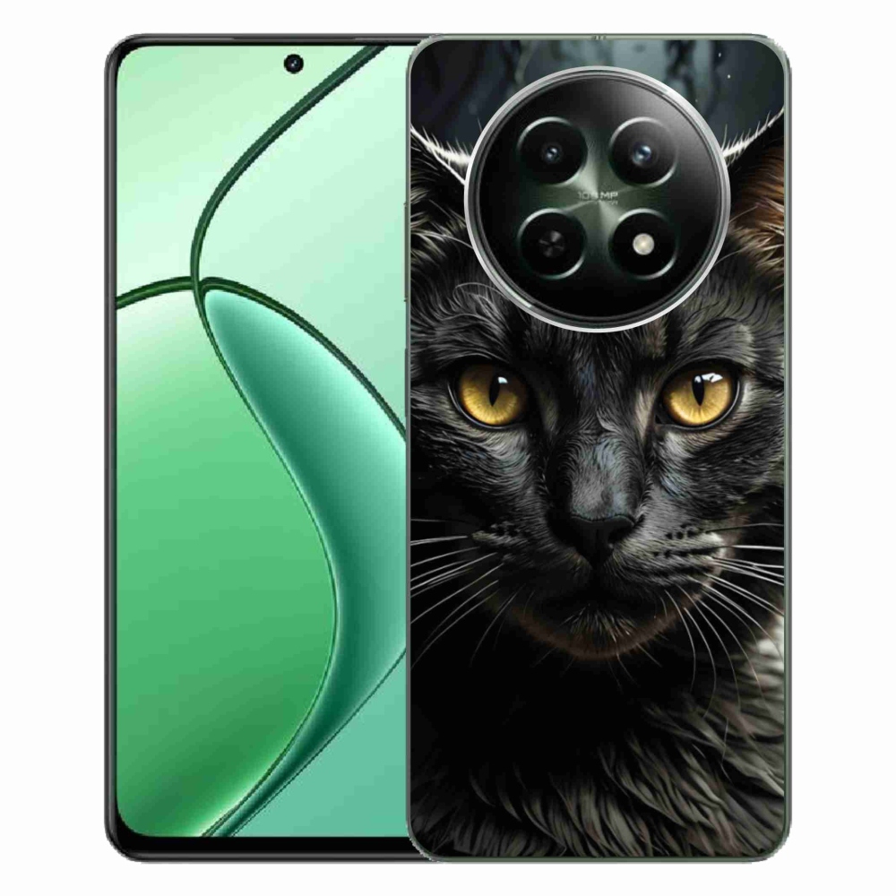 Gelový kryt mmCase na Realme 12 5G/12x 5G - kočičí pohled 3