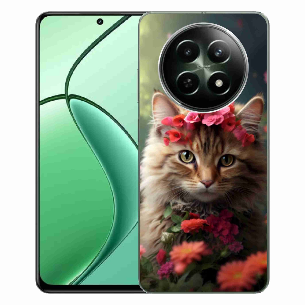Gelový kryt mmCase na Realme 12 5G/12x 5G - kočíčí princezna