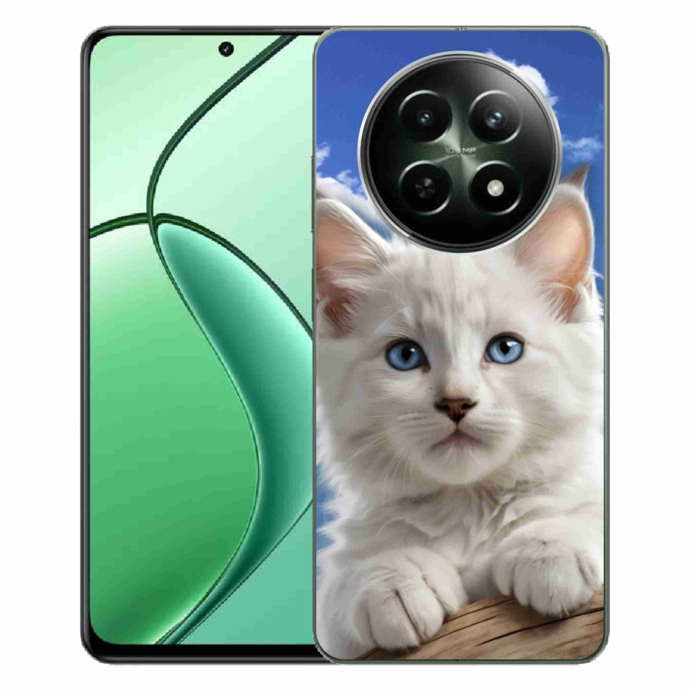 Gelový kryt mmCase na Realme 12 5G/12x 5G - kotě a oblaka