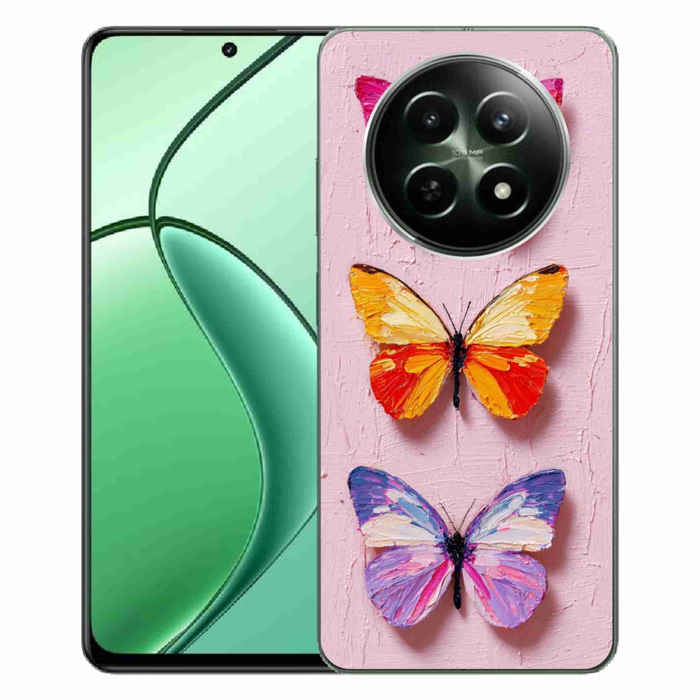 Gelový kryt mmCase na Realme 12 5G/12x 5G - motýlí trojice
