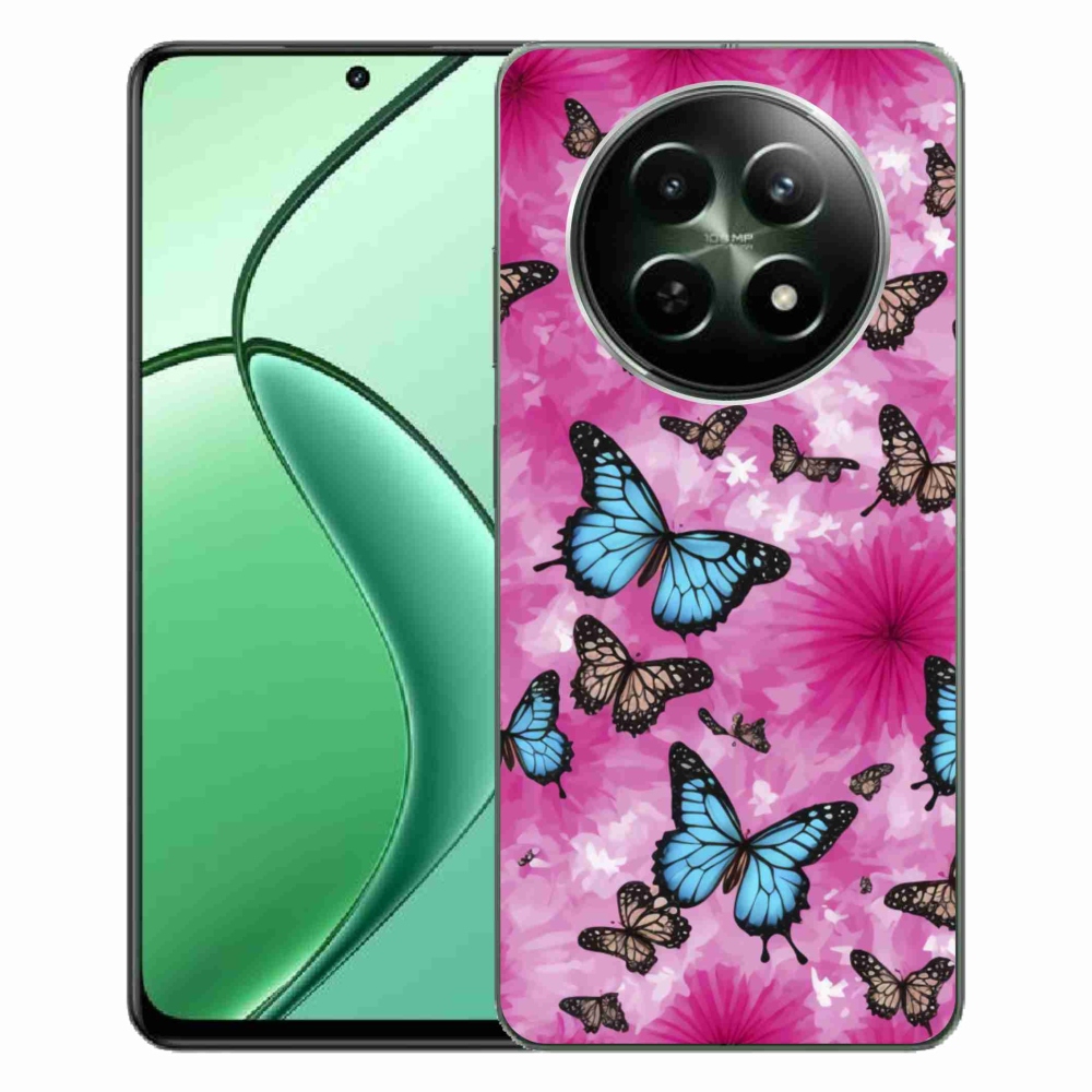 Gelový kryt mmCase na Realme 12 5G/12x 5G - motýlí zahrada