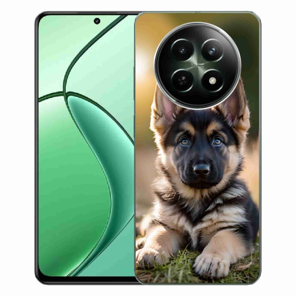 Gelový kryt mmCase na Realme 12 5G/12x 5G - německý ovčák v přírodě