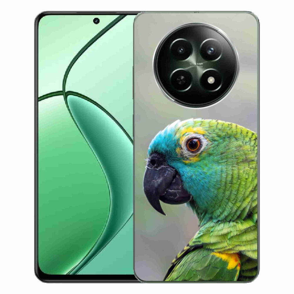 Gelový kryt mmCase na Realme 12 5G/12x 5G - papoušek amazoňan