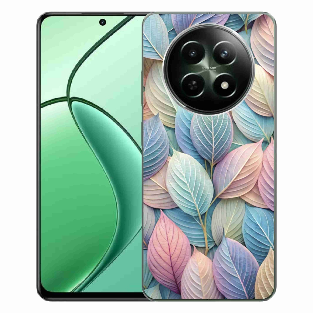 Gelový kryt mmCase na Realme 12 5G/12x 5G - pastelové listy