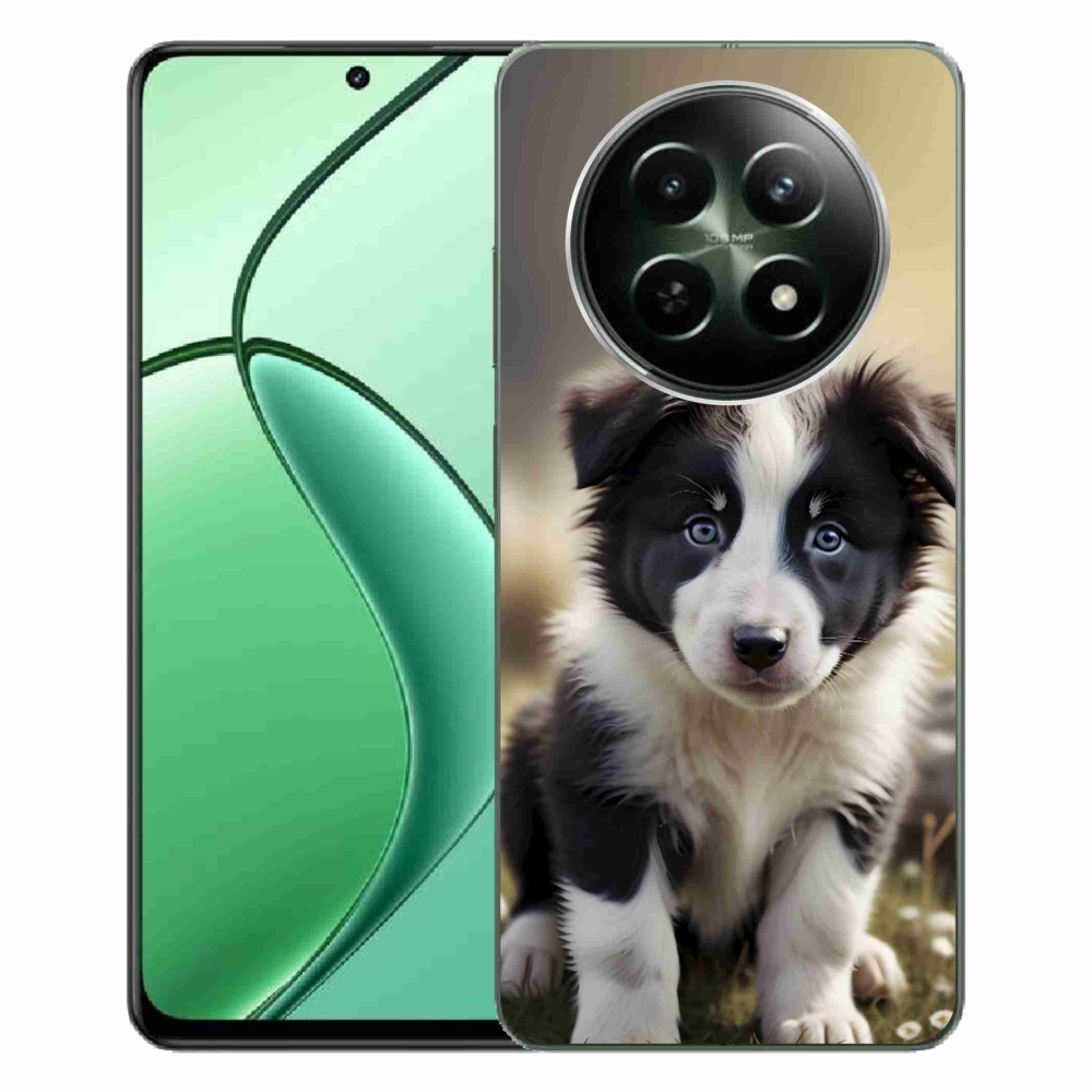 Gelový kryt mmCase na Realme 12 5G/12x 5G - roztomilá border kolie