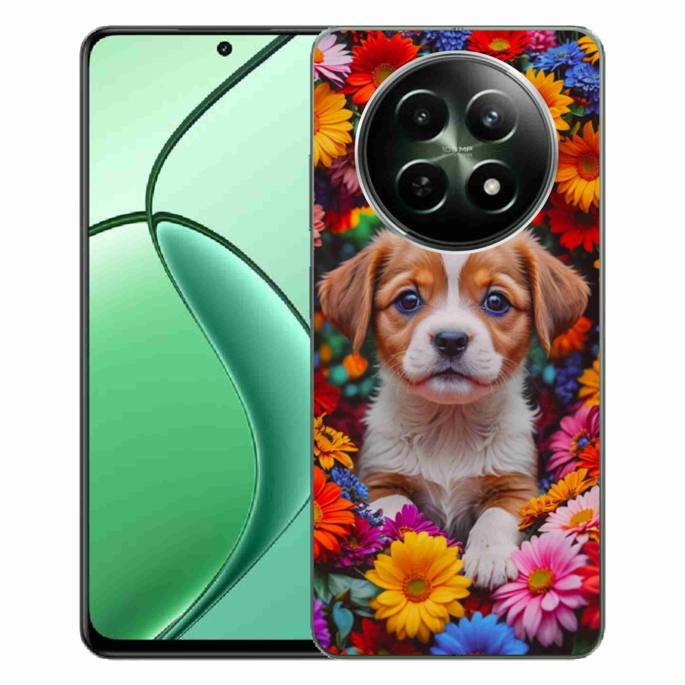 Gelový kryt mmCase na Realme 12 5G/12x 5G - roztomilé štěně