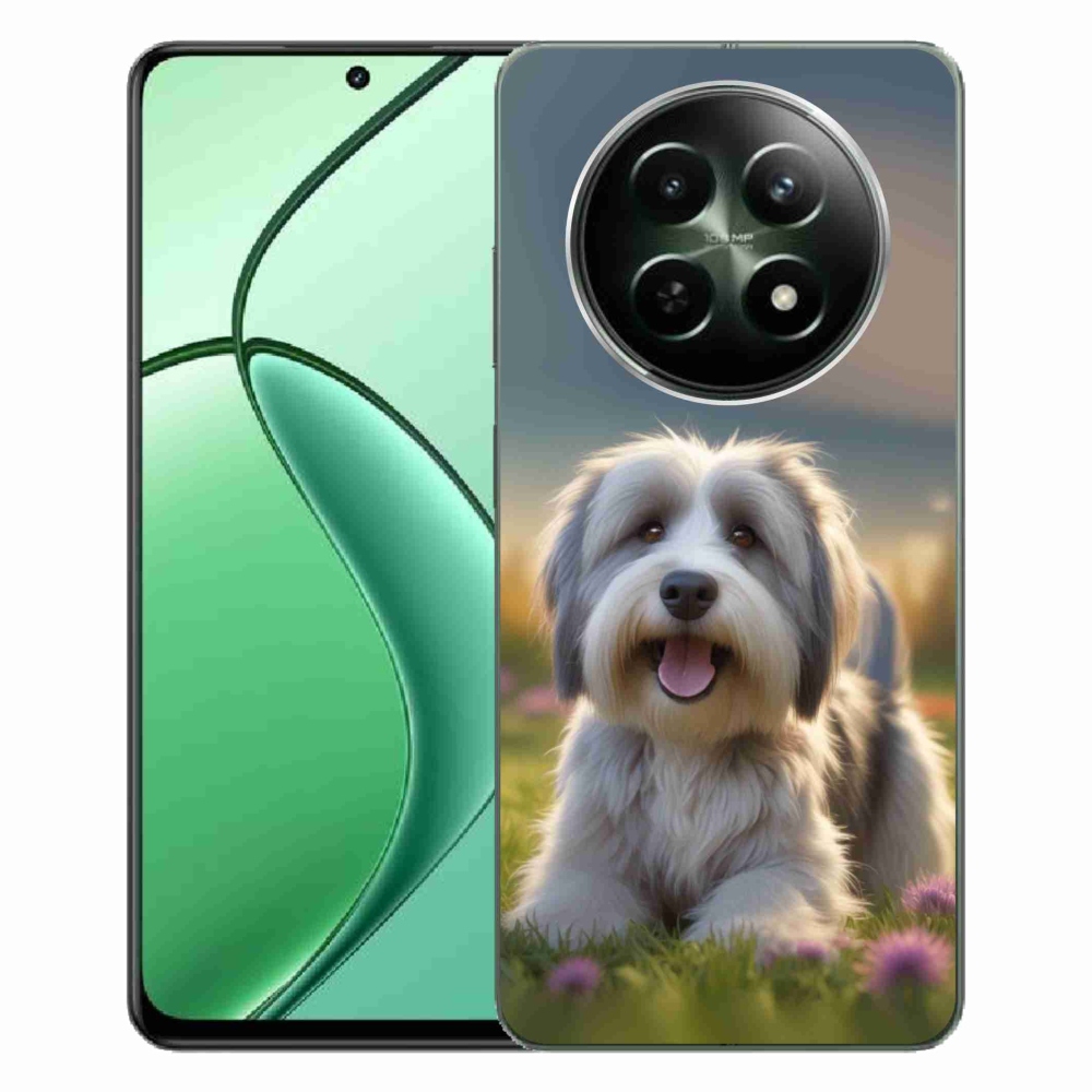 Gelový kryt mmCase na Realme 12 5G/12x 5G - roztomilý havanský psík