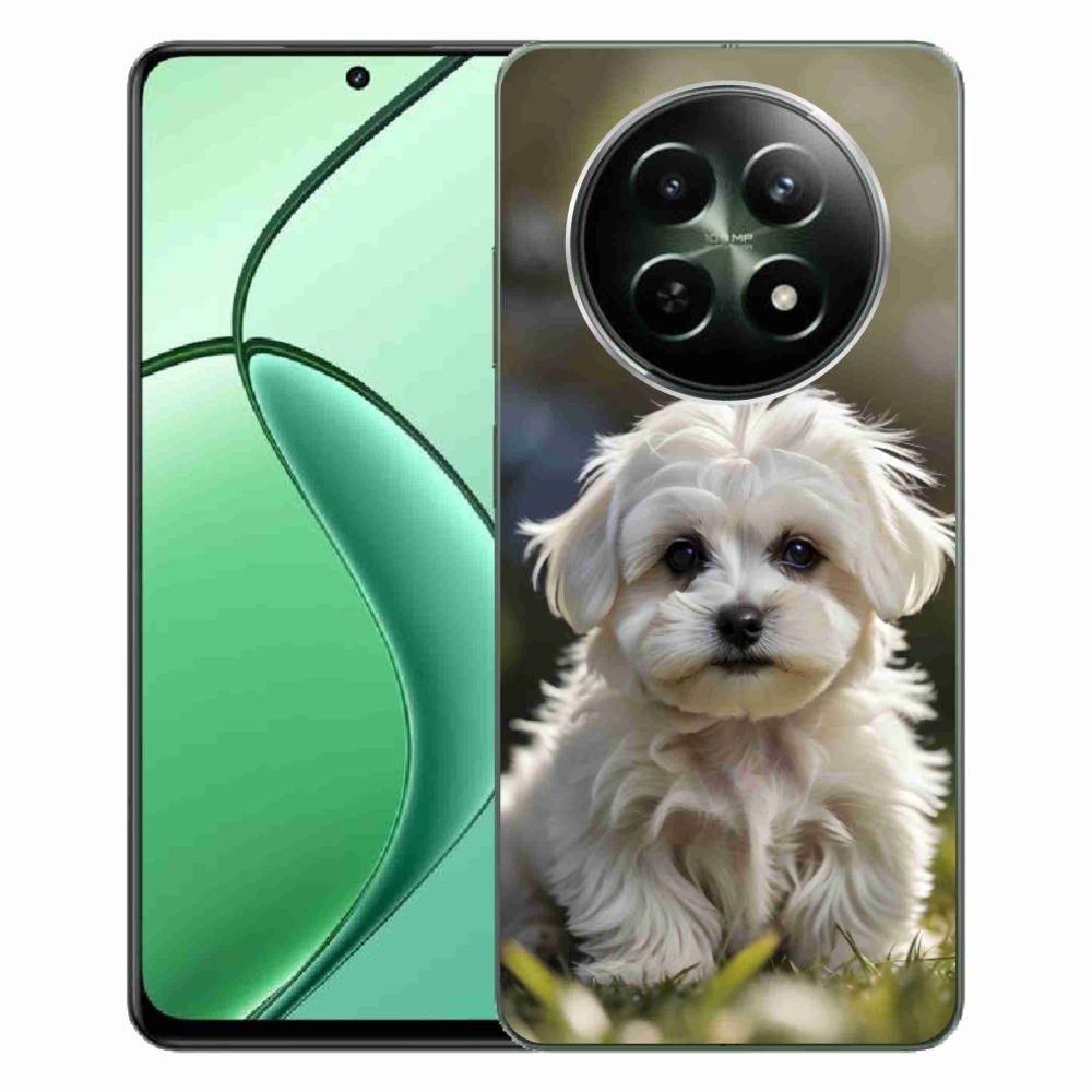 Gelový kryt mmCase na Realme 12 5G/12x 5G - roztomilý maltézský psík