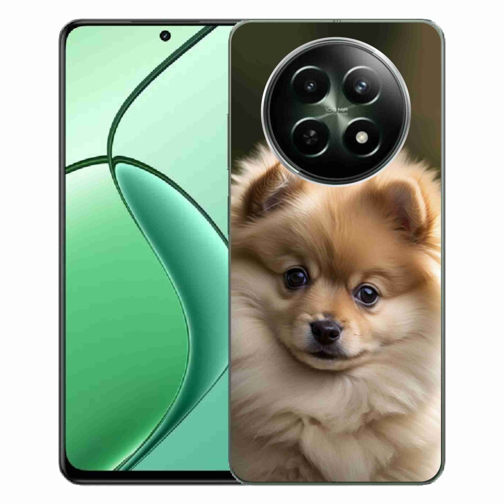 Gelový kryt mmCase na Realme 12 5G/12x 5G - roztomilý pomeranian 2