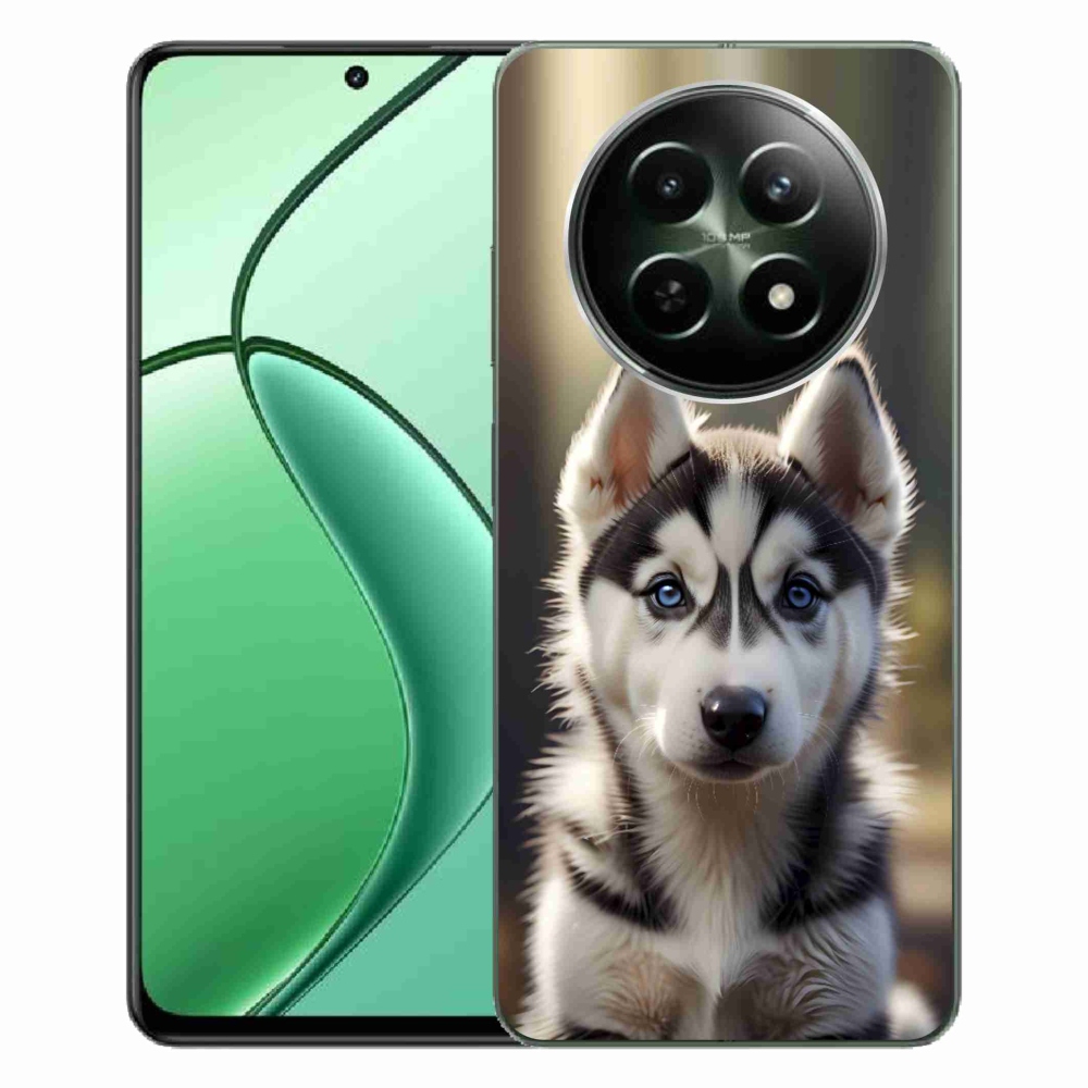 Gelový kryt mmCase na Realme 12 5G/12x 5G - roztomilý sibiřský husky