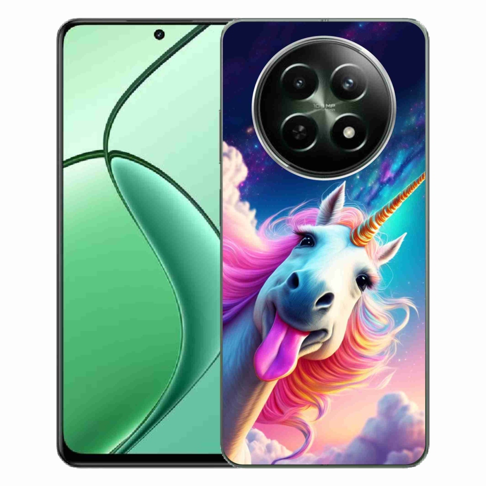 Gelový kryt mmCase na Realme 12 5G/12x 5G - šílený jednorožec