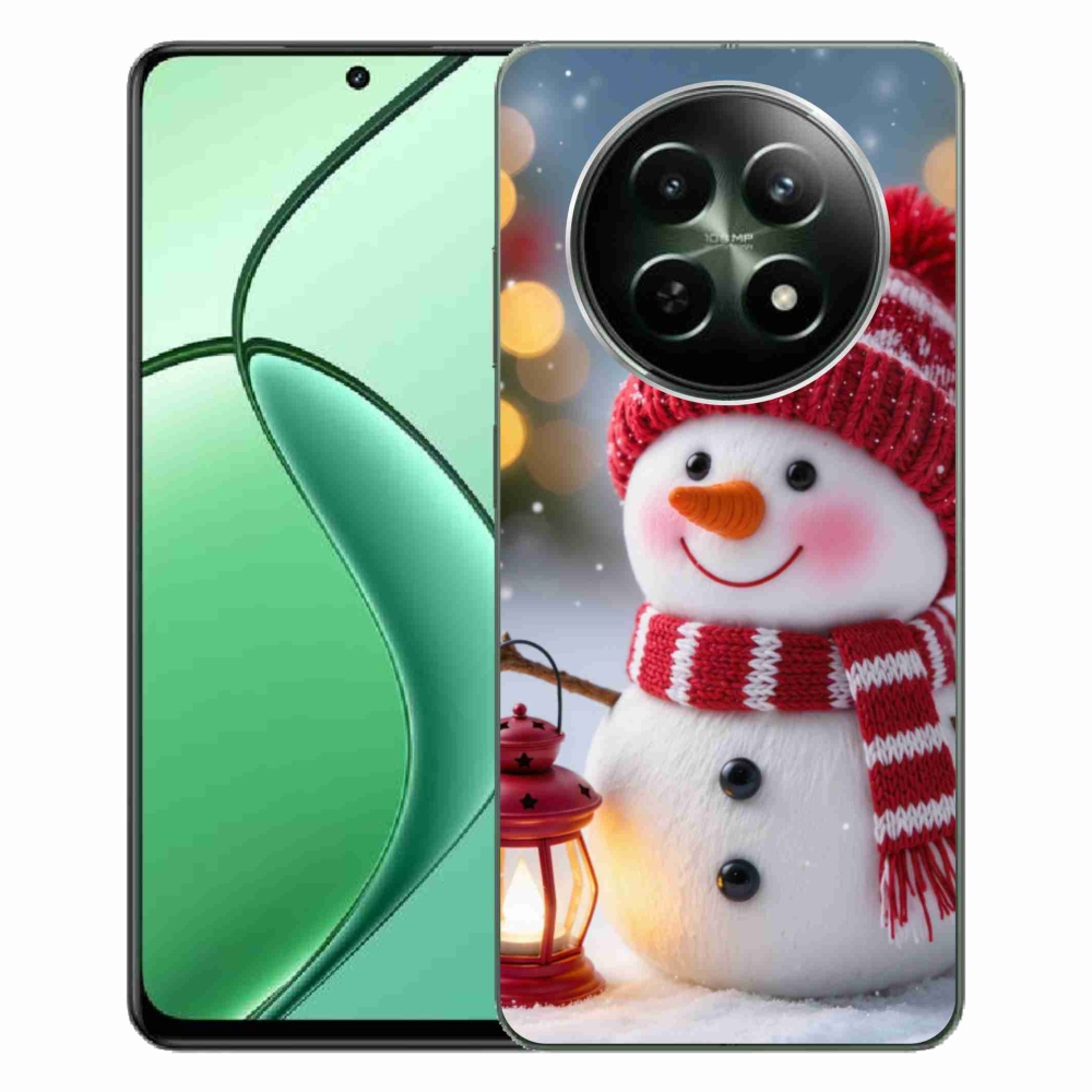 Gelový kryt mmCase na Realme 12 5G/12x 5G - sněhulák 2