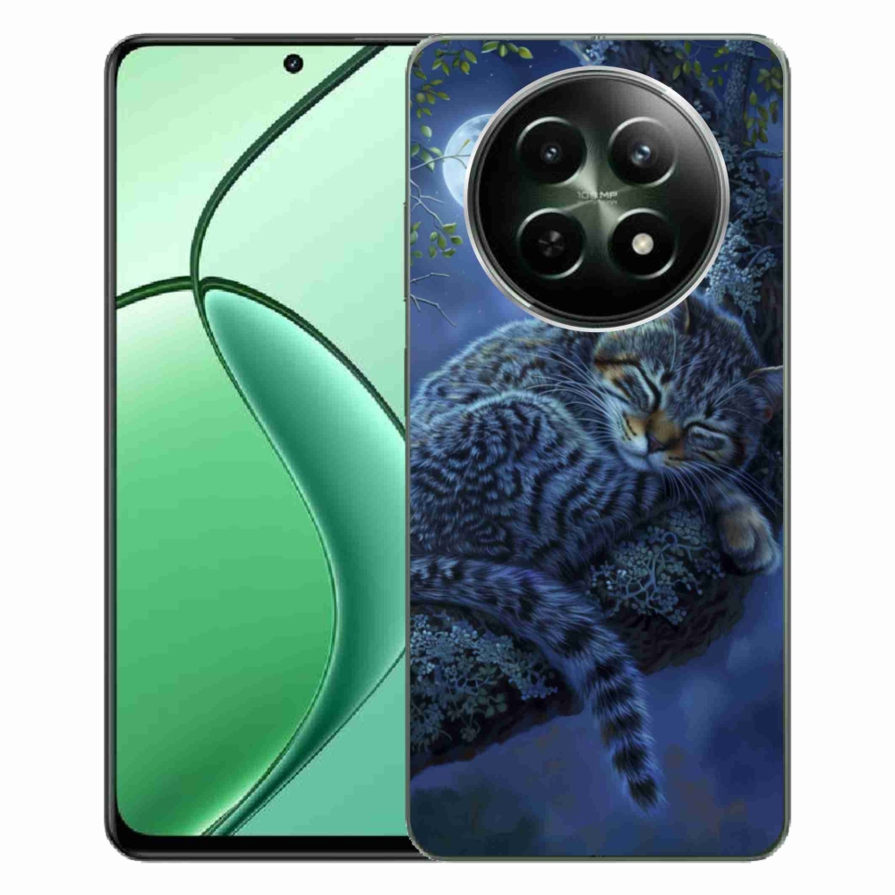 Gelový kryt mmCase na Realme 12 5G/12x 5G - spící kočka