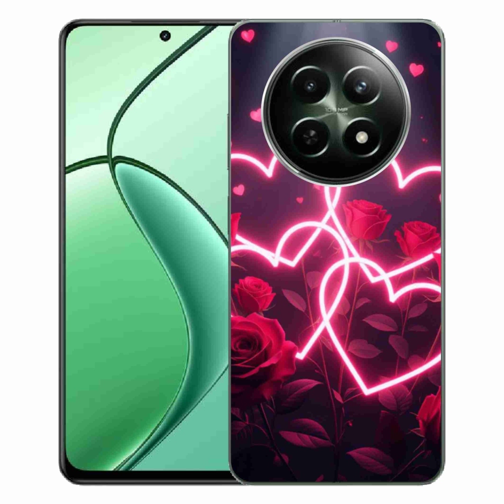 Gelový kryt mmCase na Realme 12 5G/12x 5G - srdce lásky