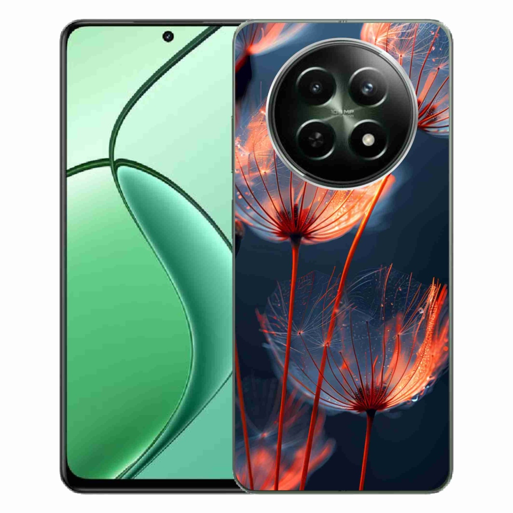 Gelový kryt mmCase na Realme 12 5G/12x 5G - světélkující chmýří
