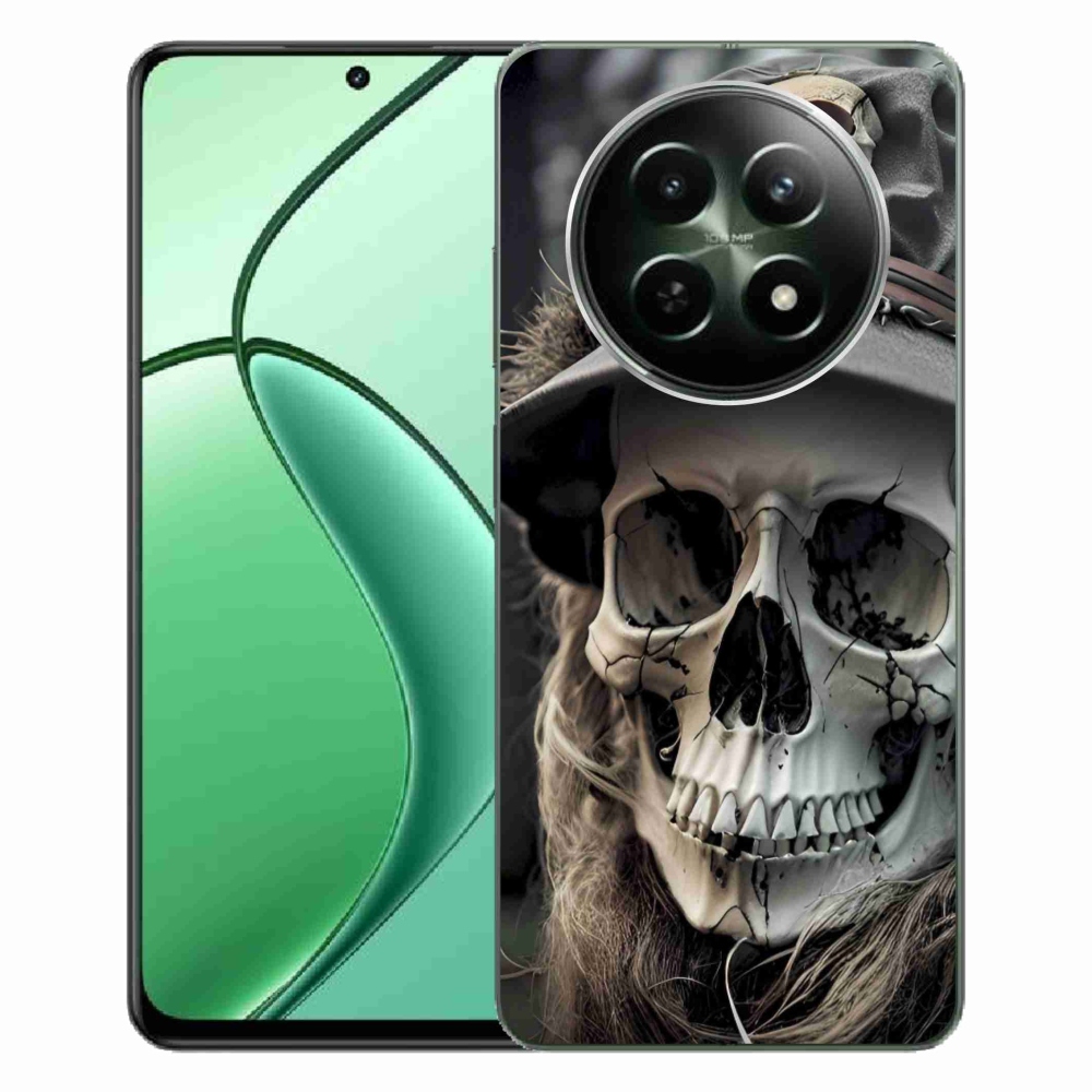 Gelový kryt mmCase na Realme 12 5G/12x 5G - temná lebka