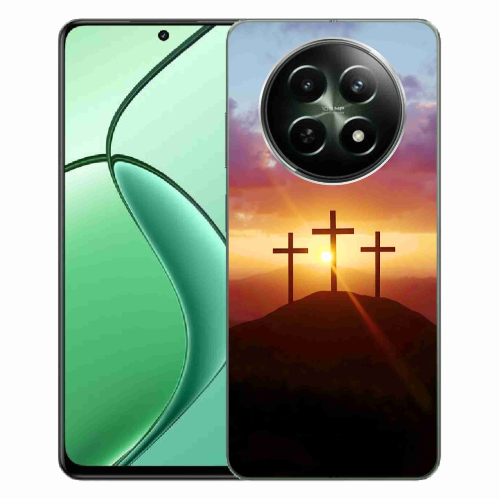 Gelový kryt mmCase na Realme 12 5G/12x 5G - tři kříže