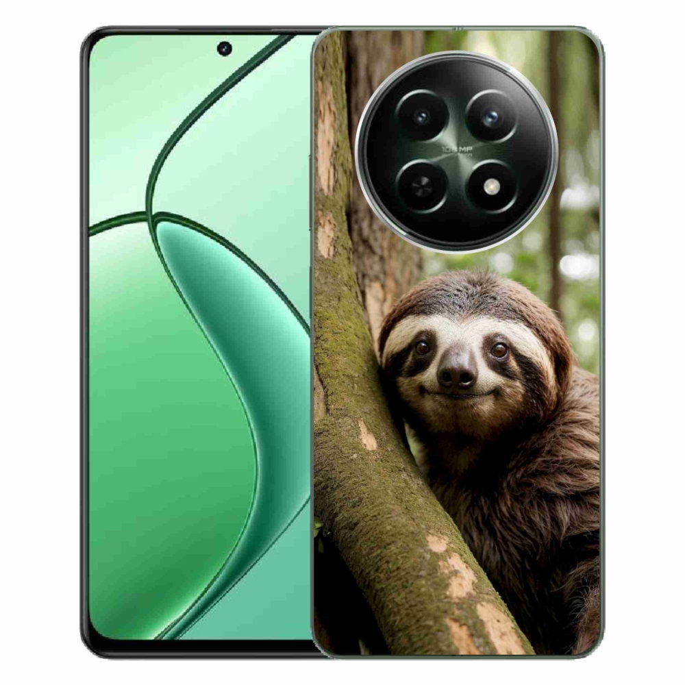 Gelový kryt mmCase na Realme 12 5G/12x 5G - usměvavý lenochod