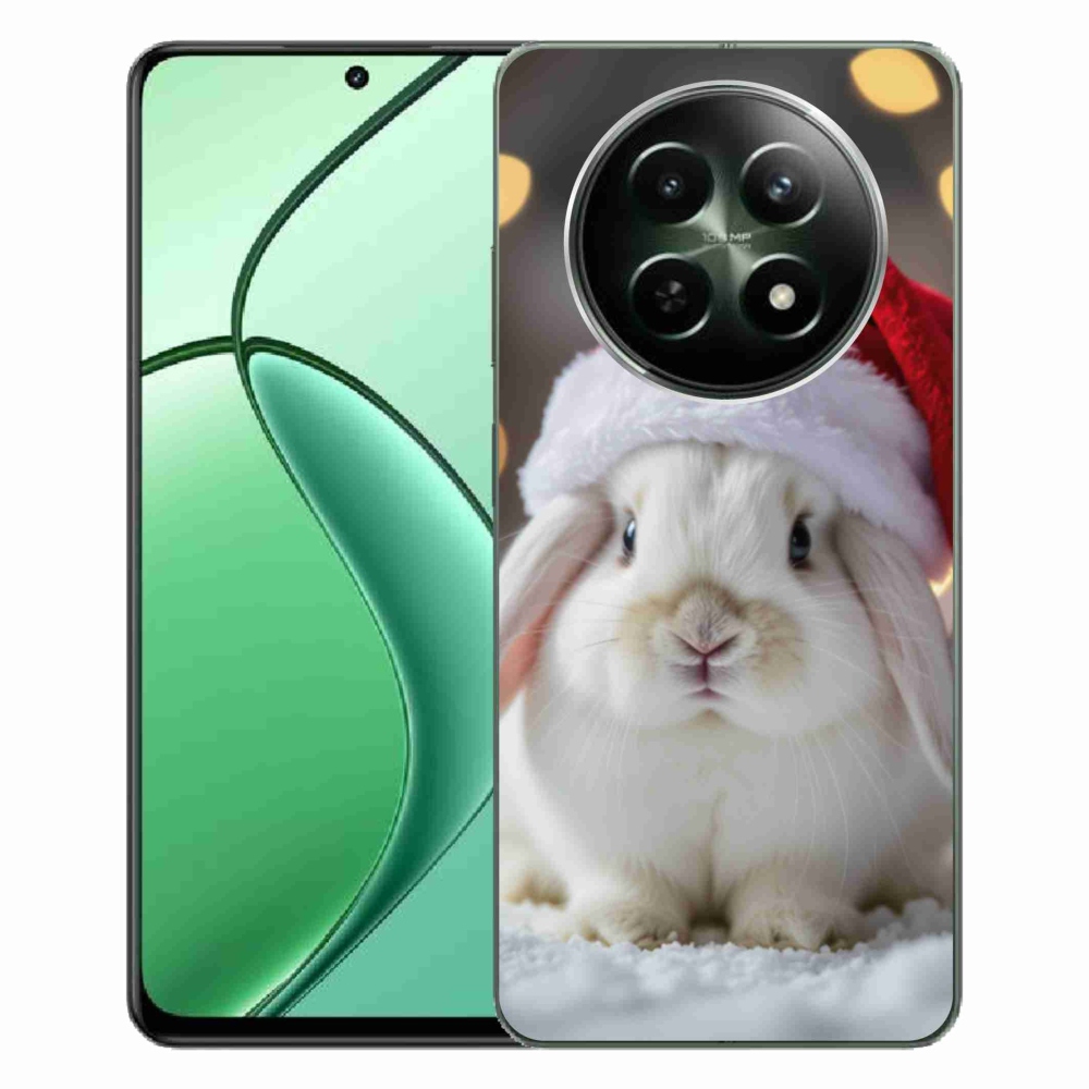 Gelový kryt mmCase na Realme 12 5G/12x 5G - vánoční králík